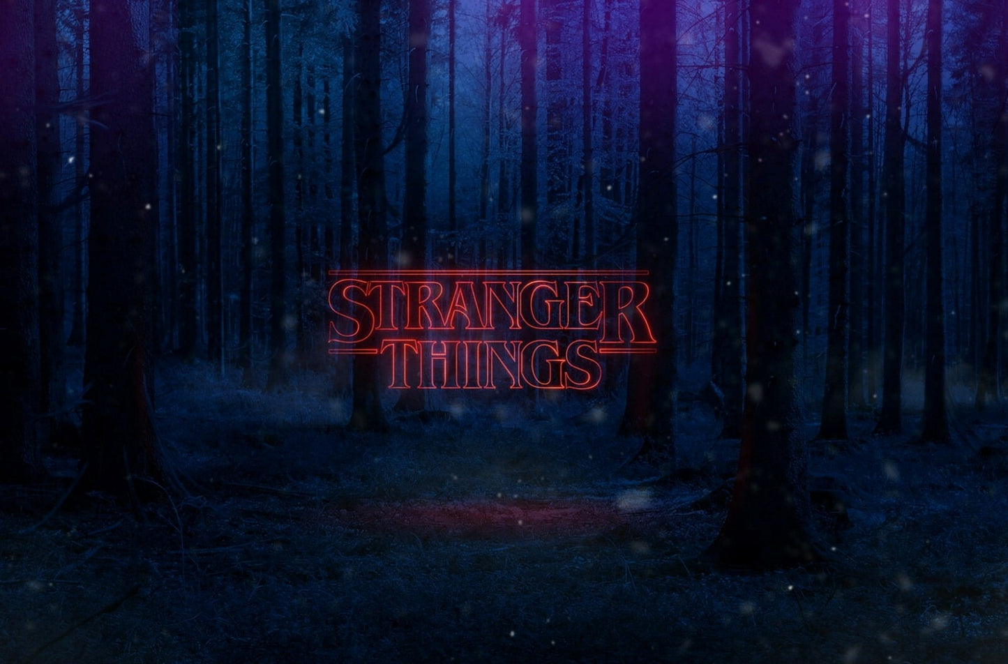 Stranger Things Logo | Neon Title Typography | Sci-Fi Horror TV Show Poster - Movies & TV Poster