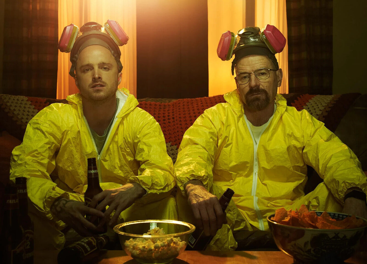 Breaking Bad Walter White & Jesse Pinkman | Hazmat Suit TV Show Poster | Crime Drama Fan Gift - Movies & TV Poster