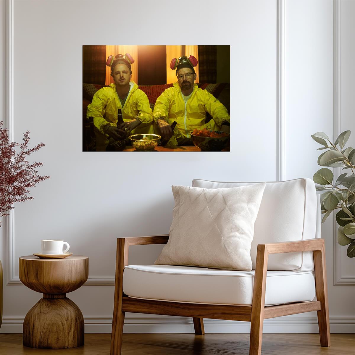 Breaking Bad Walter White & Jesse Pinkman | Hazmat Suit TV Show Poster | Crime Drama Fan Gift - Movies & TV Poster