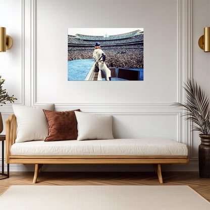 Elton John at Dodger Stadium 1975 | Live Concert Photography | Vintage Rock Music Poster - Music Poster