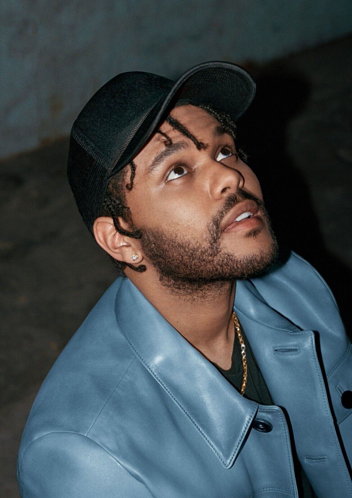 The Weeknd Blue Jacket Portrait | Abel Tesfaye Photo | R&B Music Art Poster - Music Poster