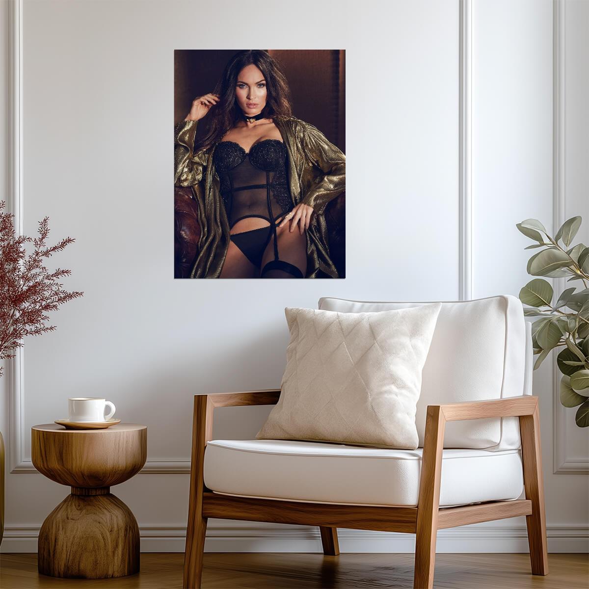 Megan Fox Photoshoot Portrait | Celebrity Wall Art | Modern Sexy Poster - Celebrities Poster