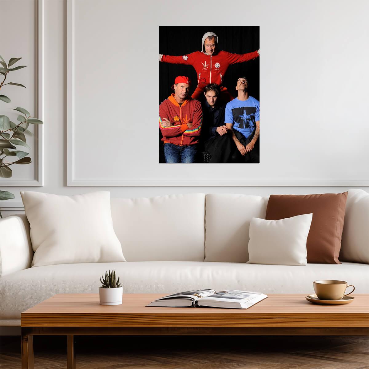 Red Hot Chili Peppers Group Photo | Anthony Kiedis & Flea | Rock Band Poster - Music Poster