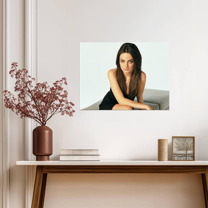 Mila Kunis Black Dress | Studio Portrait Photography | Celebrity Actress Poster - Celebrities Poster