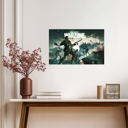 Call of Duty Warzone Squad | Battle Royale Action Poster | FPS Gamer Gift - Video Games Poster