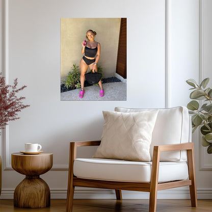 Latto Big Latto Photoshoot | Hip Hop Music Poster | Sexy Celebrity Wall Art - Music Poster