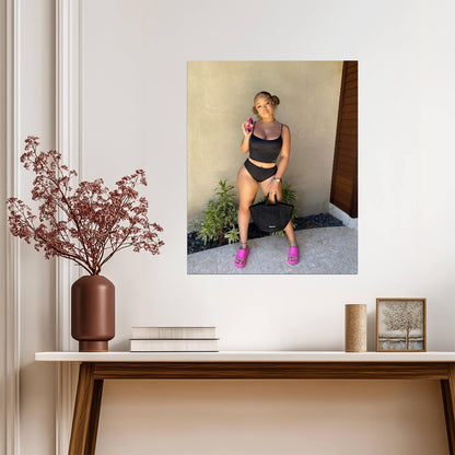 Latto Big Latto Photoshoot | Hip Hop Music Poster | Sexy Celebrity Wall Art - Music Poster