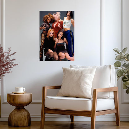 Spice Girls 90s Fashion Shoot | Group Portrait | Retro Pop Music Poster - Music Poster