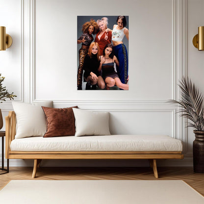 Spice Girls 90s Fashion Shoot | Group Portrait | Retro Pop Music Poster - Music Poster
