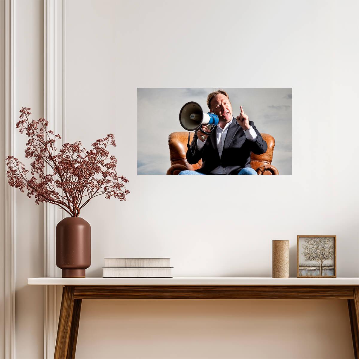 Alex Jones | Media Personality Poster | Celebrity Portrait - Celebrities Poster