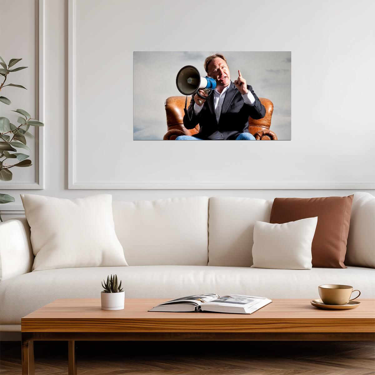 Alex Jones | Media Personality Poster | Celebrity Portrait - Celebrities Poster