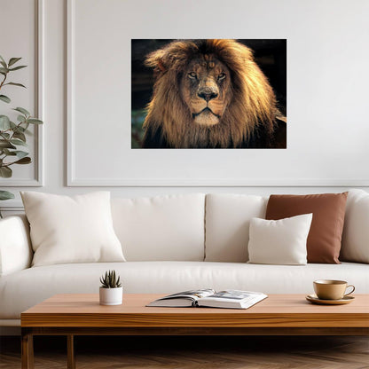Lion Poster | Animal Wildlife Photo Print - Photography Poster
