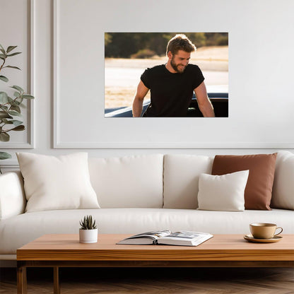 Liam Hemsworth Poster | Actor Wall Art - Celebrities Poster