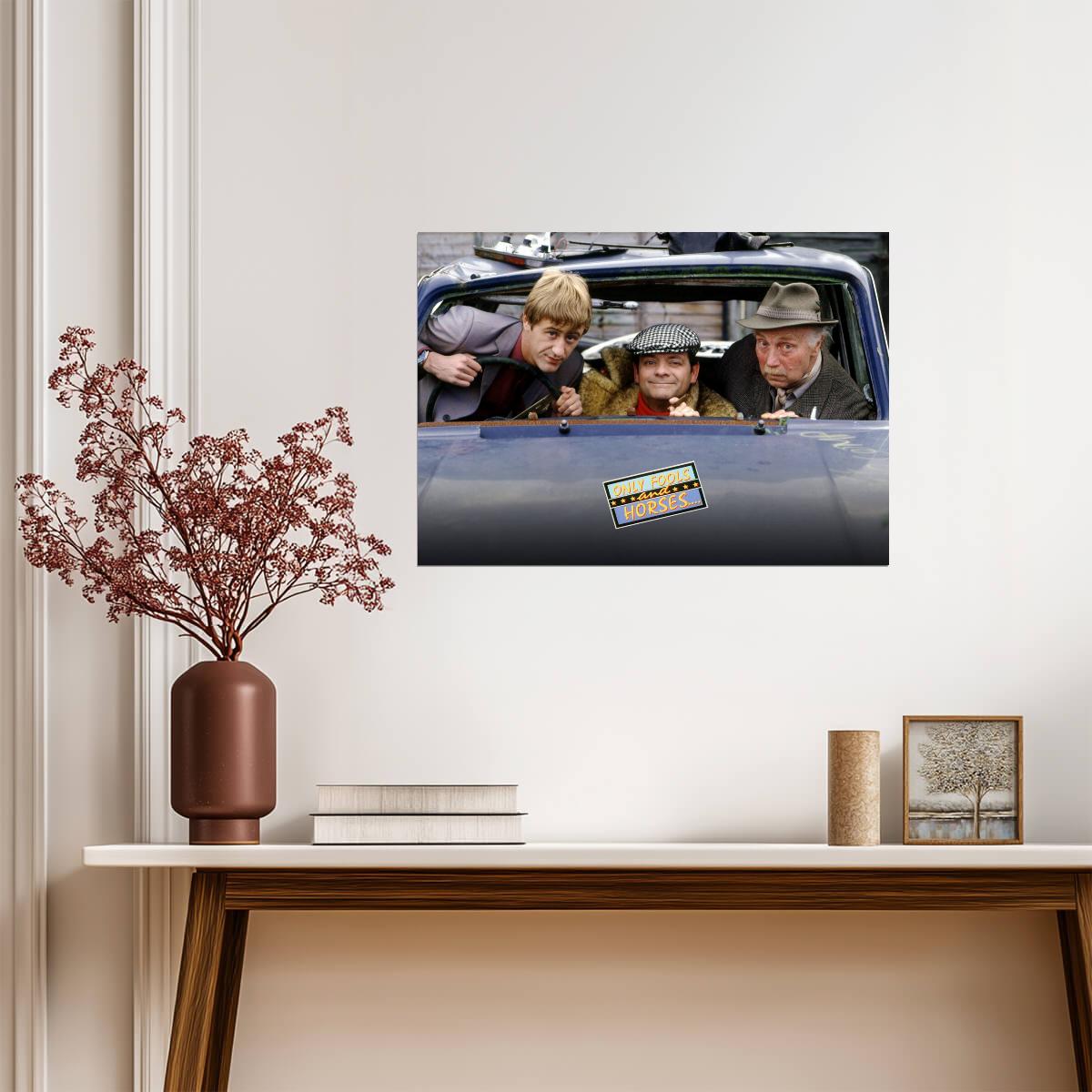 Only Fools and Horses | Del Boy Rodney & Grandad in Van | Classic British Comedy Poster - Movies & TV Poster