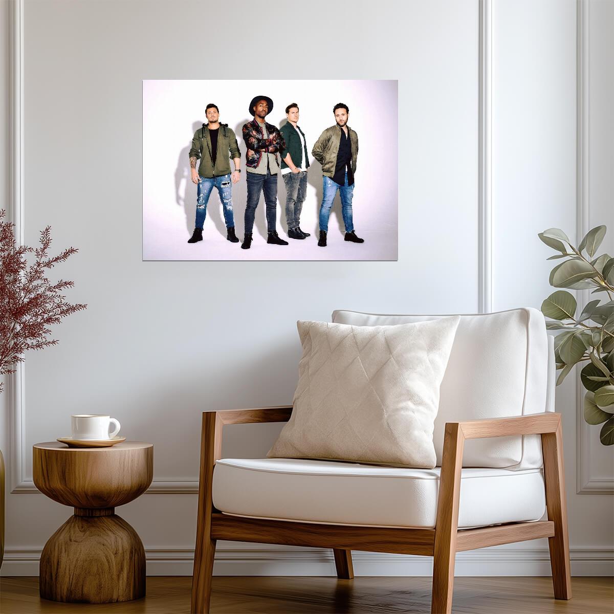 Blue Boy Band | Pop Group Poster | 2000s Music Art - Music Poster