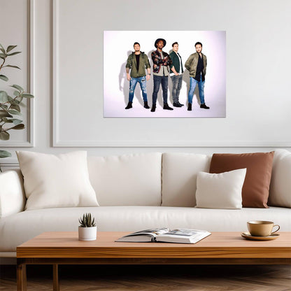 Blue Boy Band | Pop Group Poster | 2000s Music Art - Music Poster