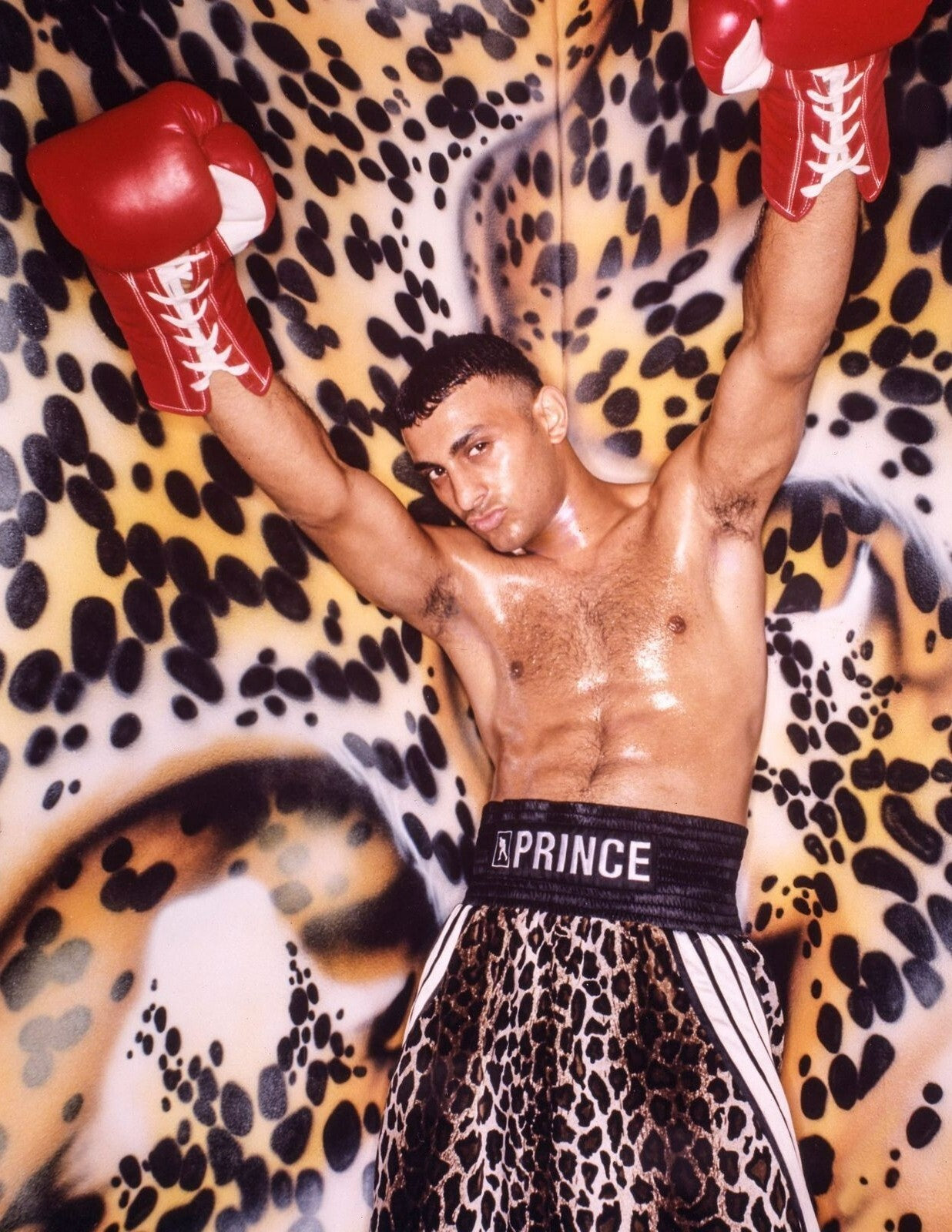 Prince Naseem Hamed Leopard Print | Boxing Fashion Poster | Sports Legend Wall Art - Sports Poster