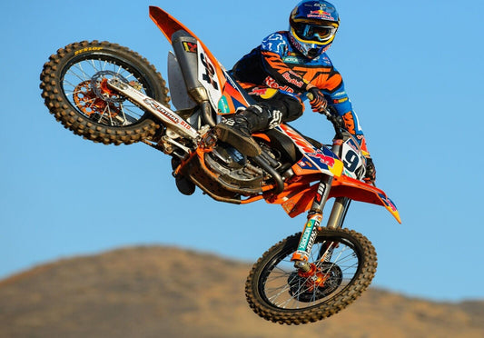 Motocross Action Poster | Dirt Bike Jump Photography - Cars Poster