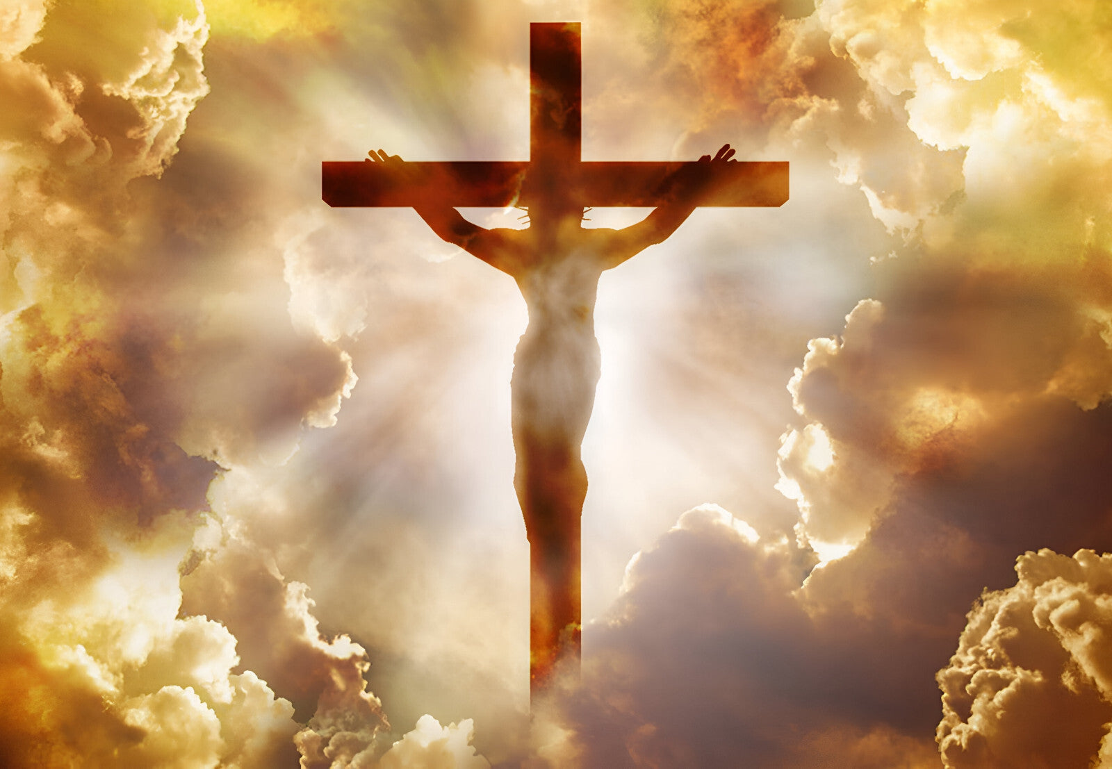 Jesus Christ on the Cross | Crucifixion Poster | Religious Christian Wall Art - Graphic & Art Poster