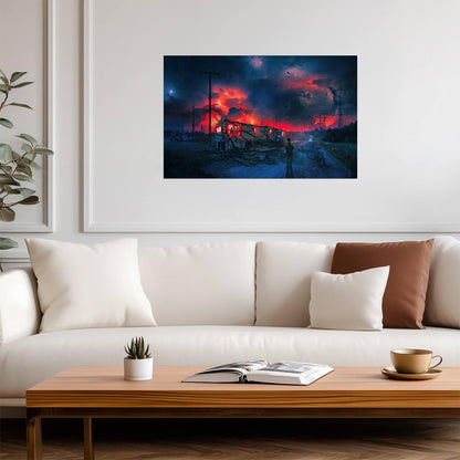 Stranger Things Will Byers | Red Storm & Upside Down Rift | Sci-Fi Horror Poster - Movies & TV Poster