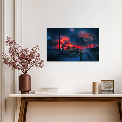 Stranger Things Will Byers | Red Storm & Upside Down Rift | Sci-Fi Horror Poster - Movies & TV Poster