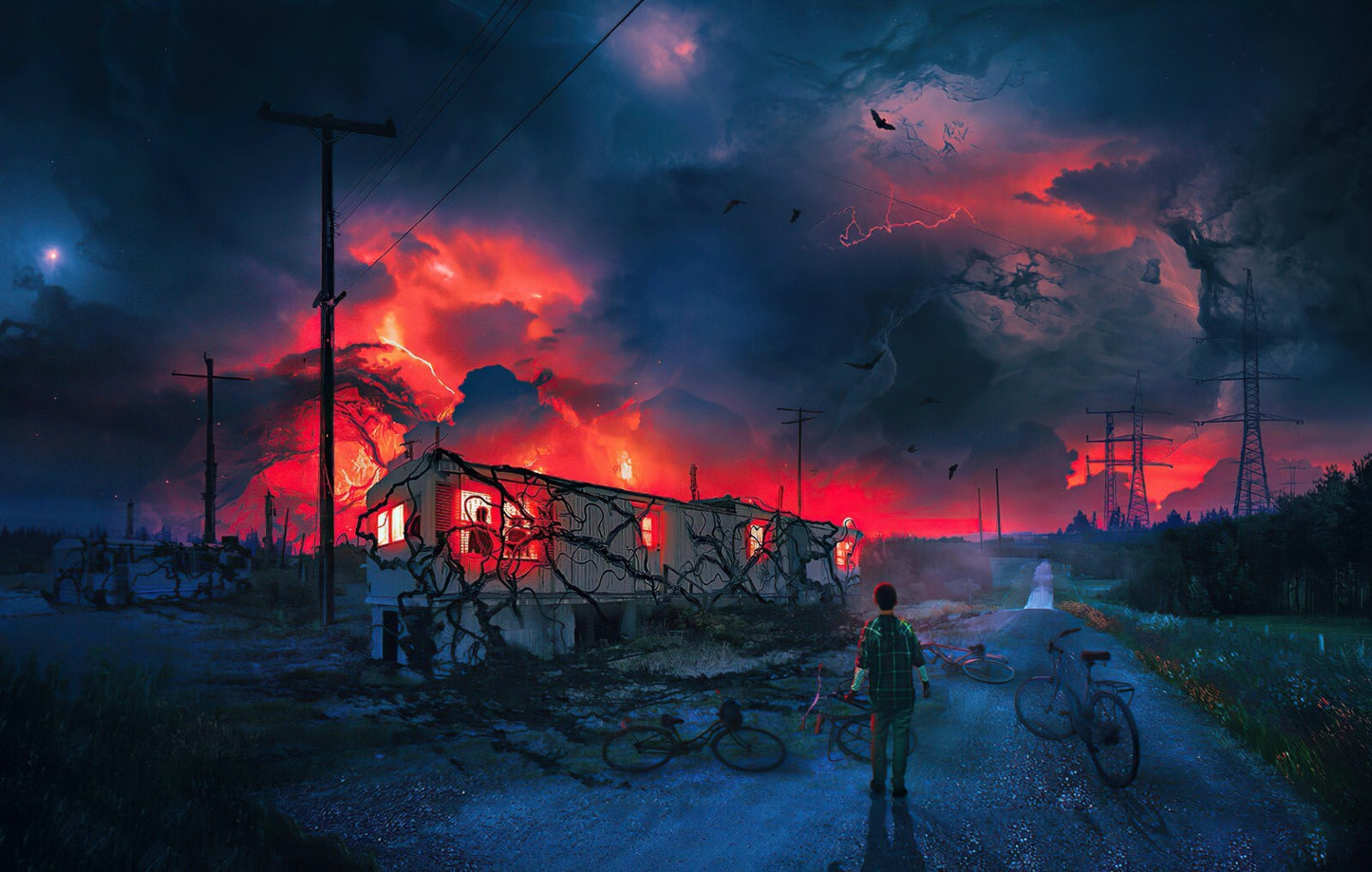 Stranger Things Will Byers | Red Storm & Upside Down Rift | Sci-Fi Horror Poster - Movies & TV Poster