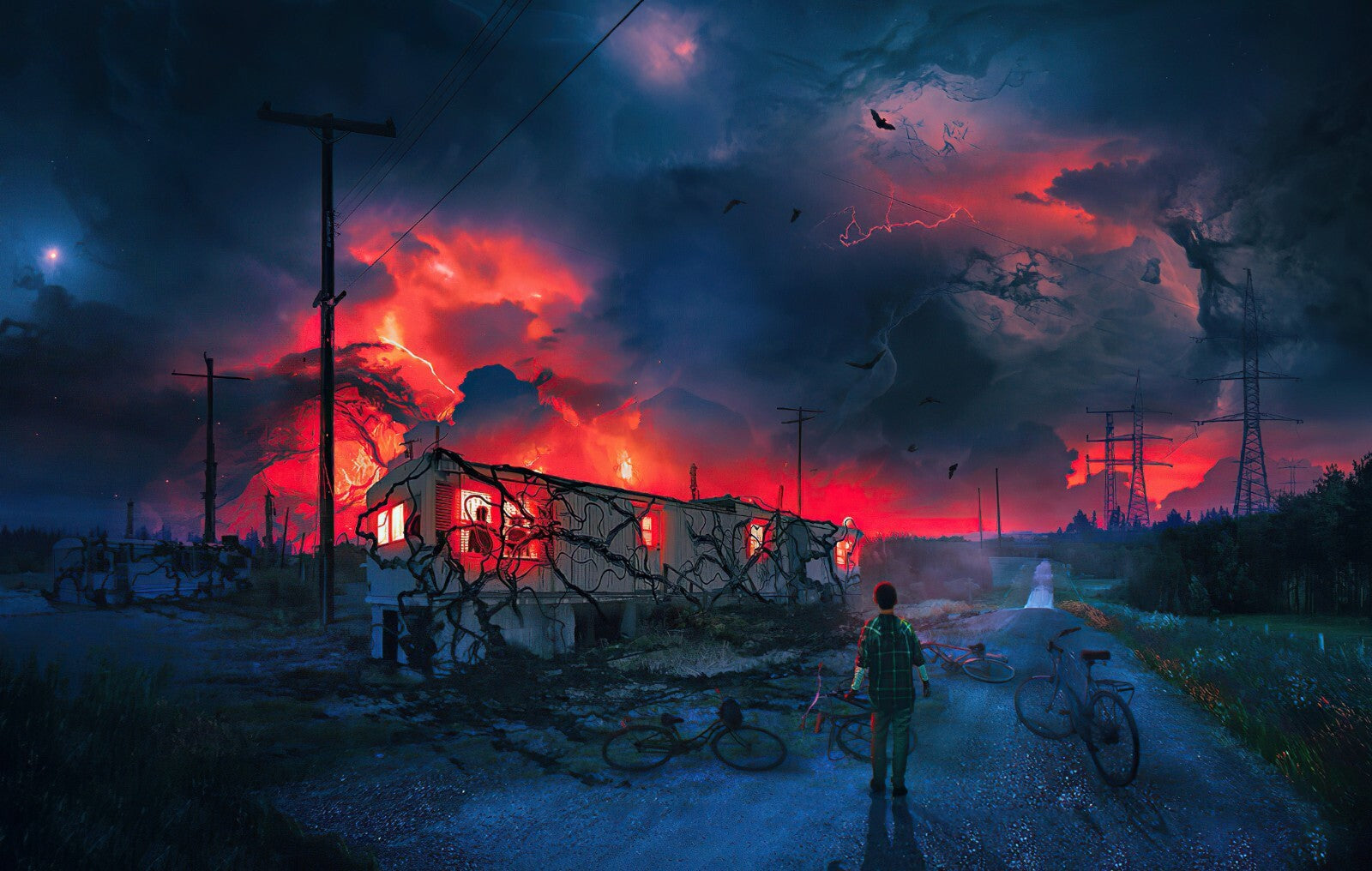 Stranger Things Will Byers | Red Storm & Upside Down Rift | Sci-Fi Horror Poster - Movies & TV Poster