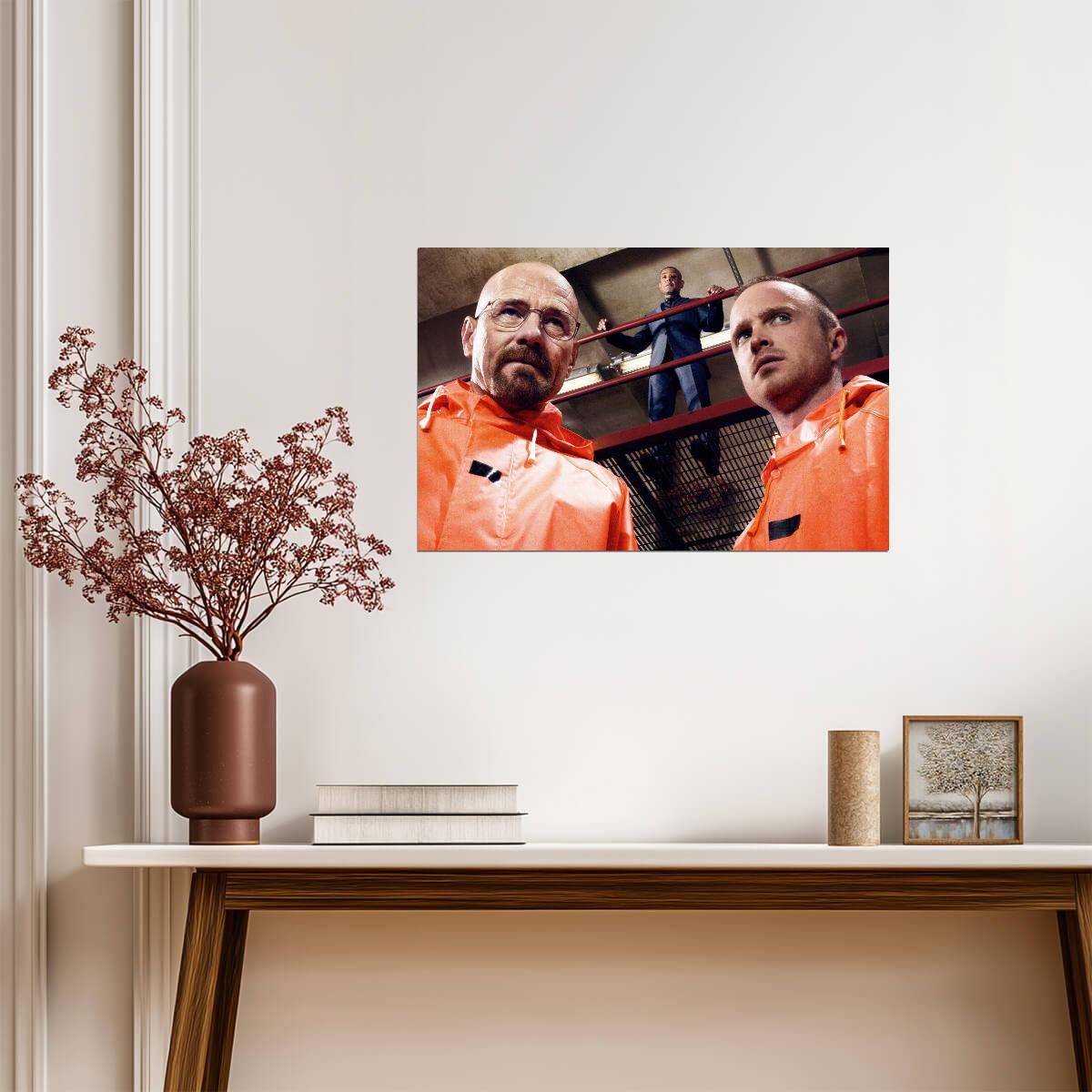 Breaking Bad Walter White Jesse Pinkman & Gus Fring | TV Show Poster | Crime Drama Wall Art - Movies & TV Poster