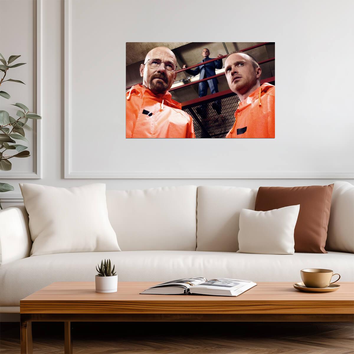 Breaking Bad Walter White Jesse Pinkman & Gus Fring | TV Show Poster | Crime Drama Wall Art - Movies & TV Poster