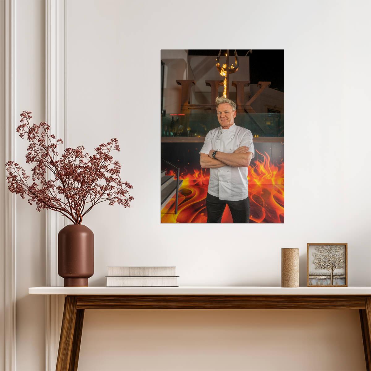 Gordon Ramsay | Kitchen Nightmares Star | TV Poster - Celebrities Poster