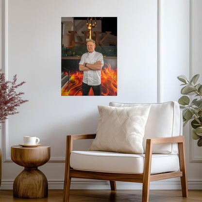 Gordon Ramsay | Kitchen Nightmares Star | TV Poster - Celebrities Poster