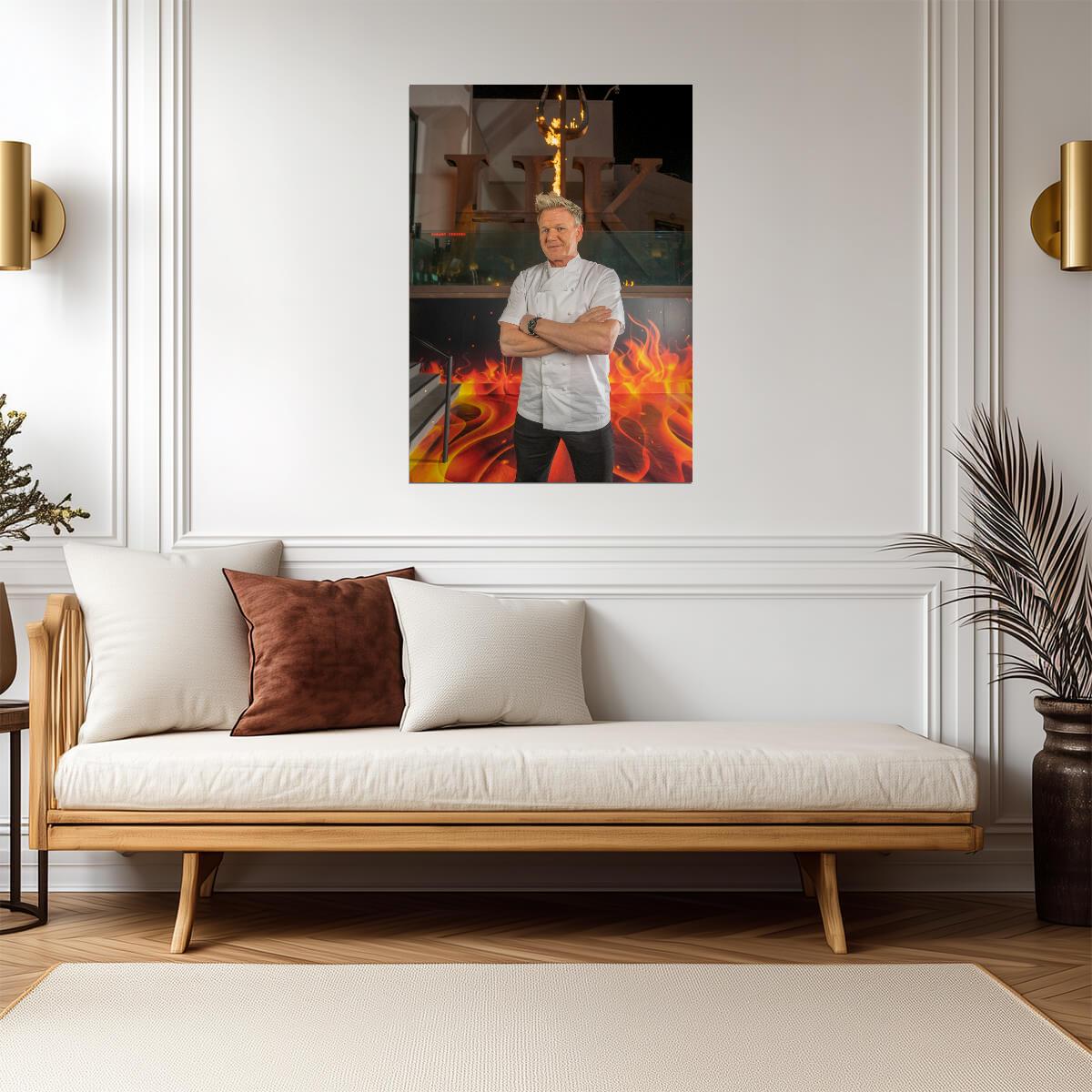 Gordon Ramsay | Kitchen Nightmares Star | TV Poster - Celebrities Poster