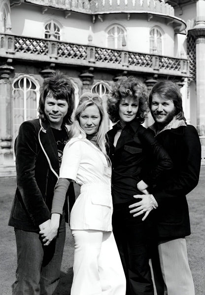 Abba Black and White | Music Poster | 70s Pop Group Photo - Music Poster