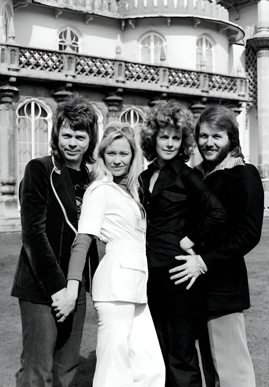 Abba Black and White | Music Poster | 70s Pop Group Photo - Music Poster