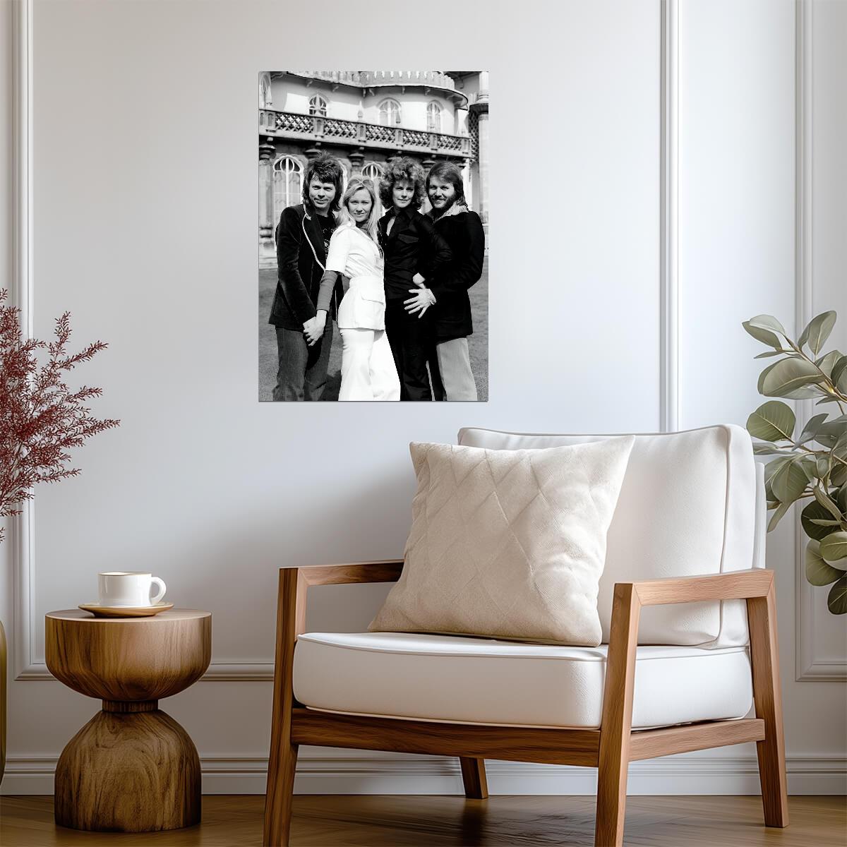 Abba Black and White | Music Poster | 70s Pop Group Photo - Music Poster