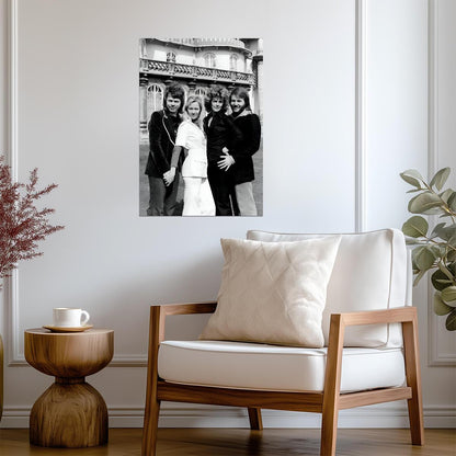 Abba Black and White | Music Poster | 70s Pop Group Photo - Music Poster