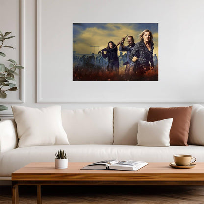 Fear The Walking Dead Cast | Morgan Jones & Alicia Clark | Zombie Spin-off Poster - Movies & TV Poster