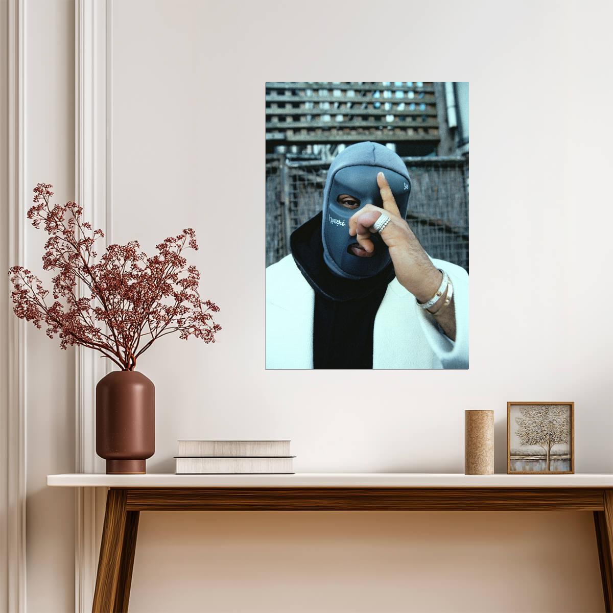 M Huncho Print | Trapwave Rapper Poster - Music Poster