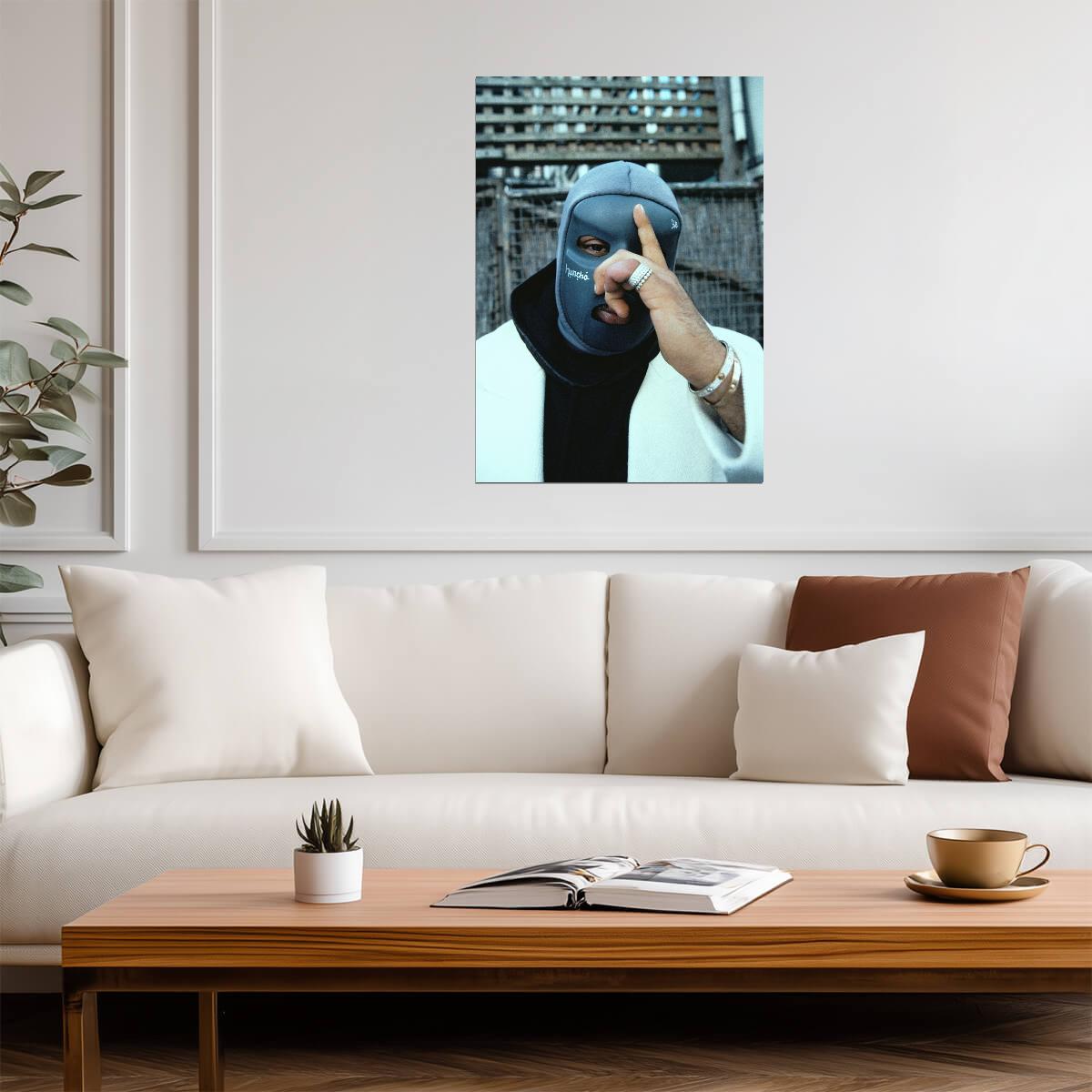 M Huncho Print | Trapwave Rapper Poster - Music Poster