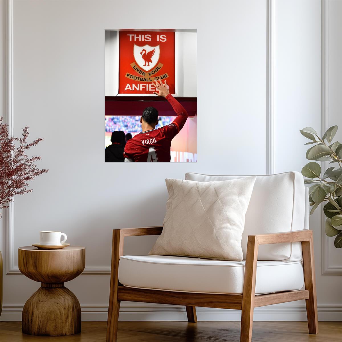 Virgil van Dijk Liverpool FC This is Anfield | Soccer Poster | Football Legend Wall Art - Sports Poster