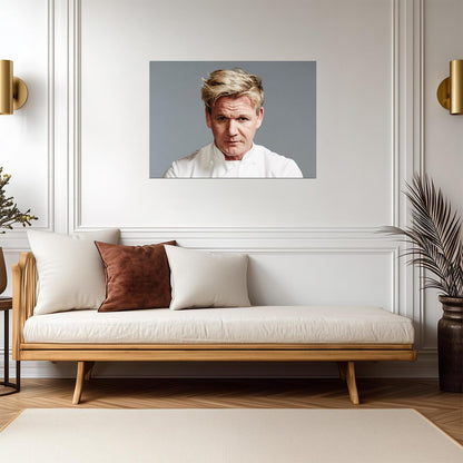 Gordon Ramsay | Chef Portrait | Restaurant Decor Poster - Celebrities Poster
