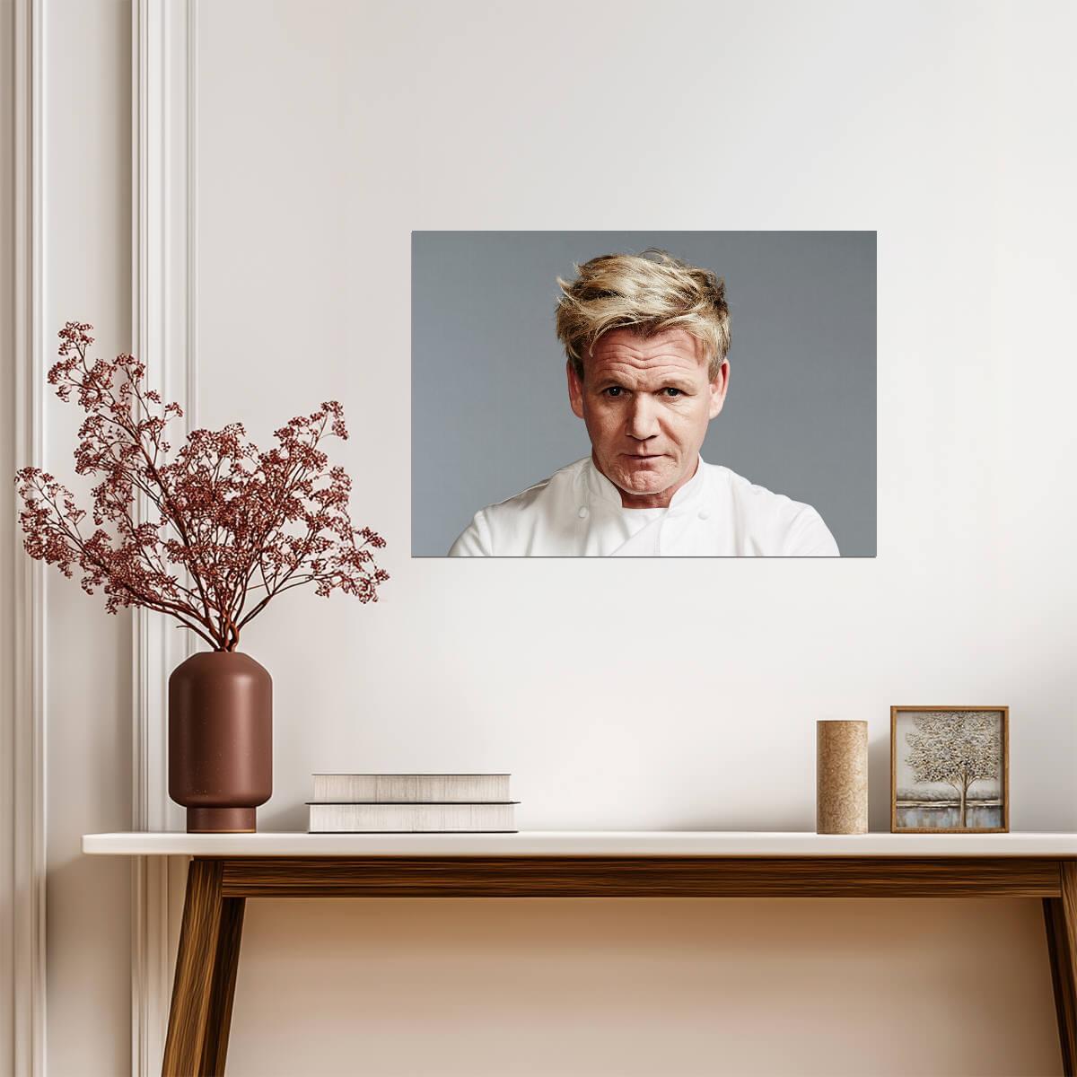 Gordon Ramsay | Chef Portrait | Restaurant Decor Poster - Celebrities Poster