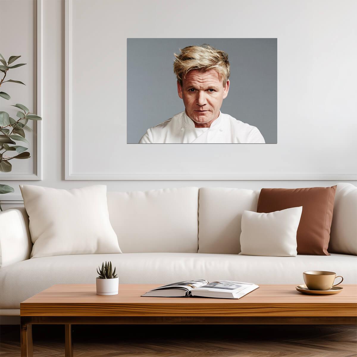 Gordon Ramsay | Chef Portrait | Restaurant Decor Poster - Celebrities Poster