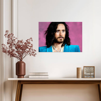 Jared Leto Portrait Photo | Modern Celebrity Wall Art | Music and Movie Star Poster - Music Poster