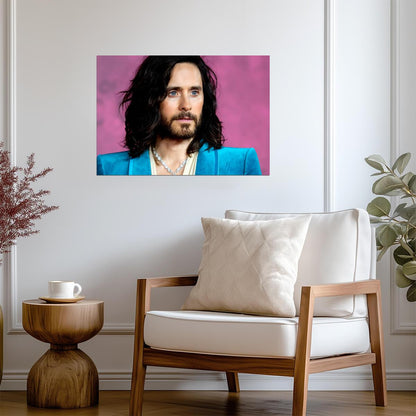 Jared Leto Portrait Photo | Modern Celebrity Wall Art | Music and Movie Star Poster - Music Poster