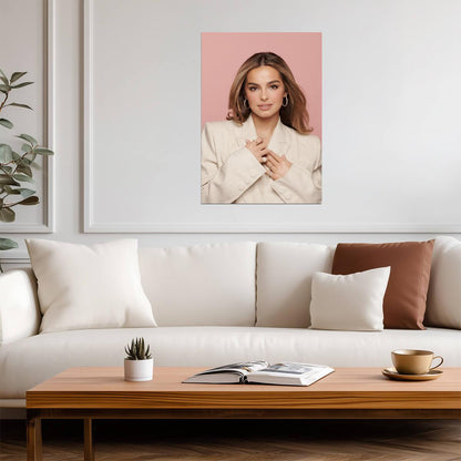 Addison Rae Posing | Celebrity Poster | Pastel Aesthetic Decor - Celebrities Poster