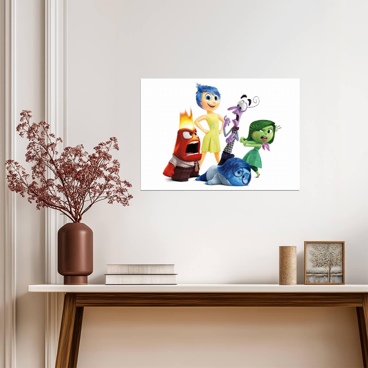 Inside Out | Colorful Cartoon | Kids Poster - Movies & TV Poster