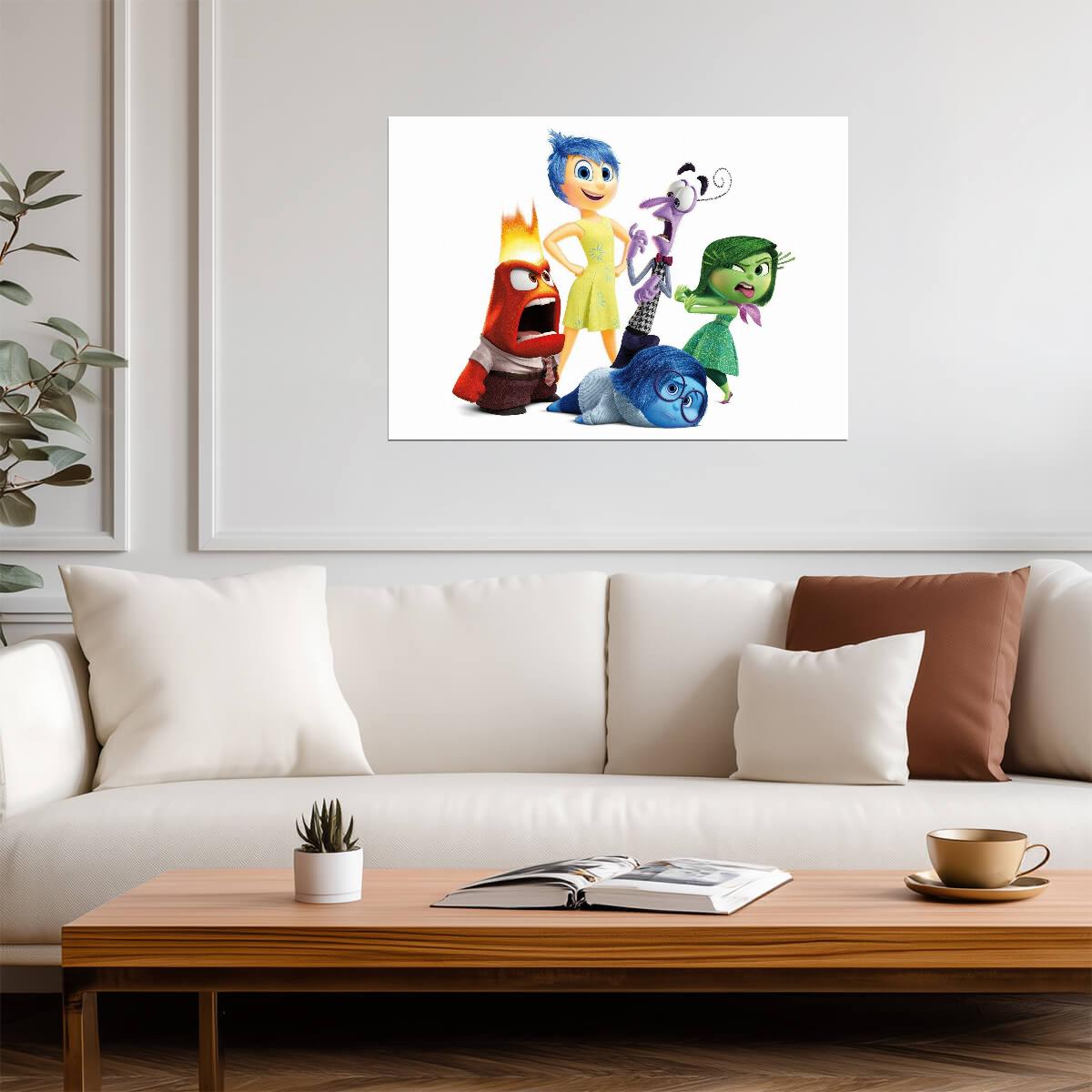 Inside Out | Colorful Cartoon | Kids Poster - Movies & TV Poster