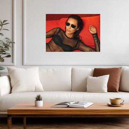 Miley Cyrus Sunglasses Portrait | Fashion Photography Print | Pop Star Poster - Music Poster