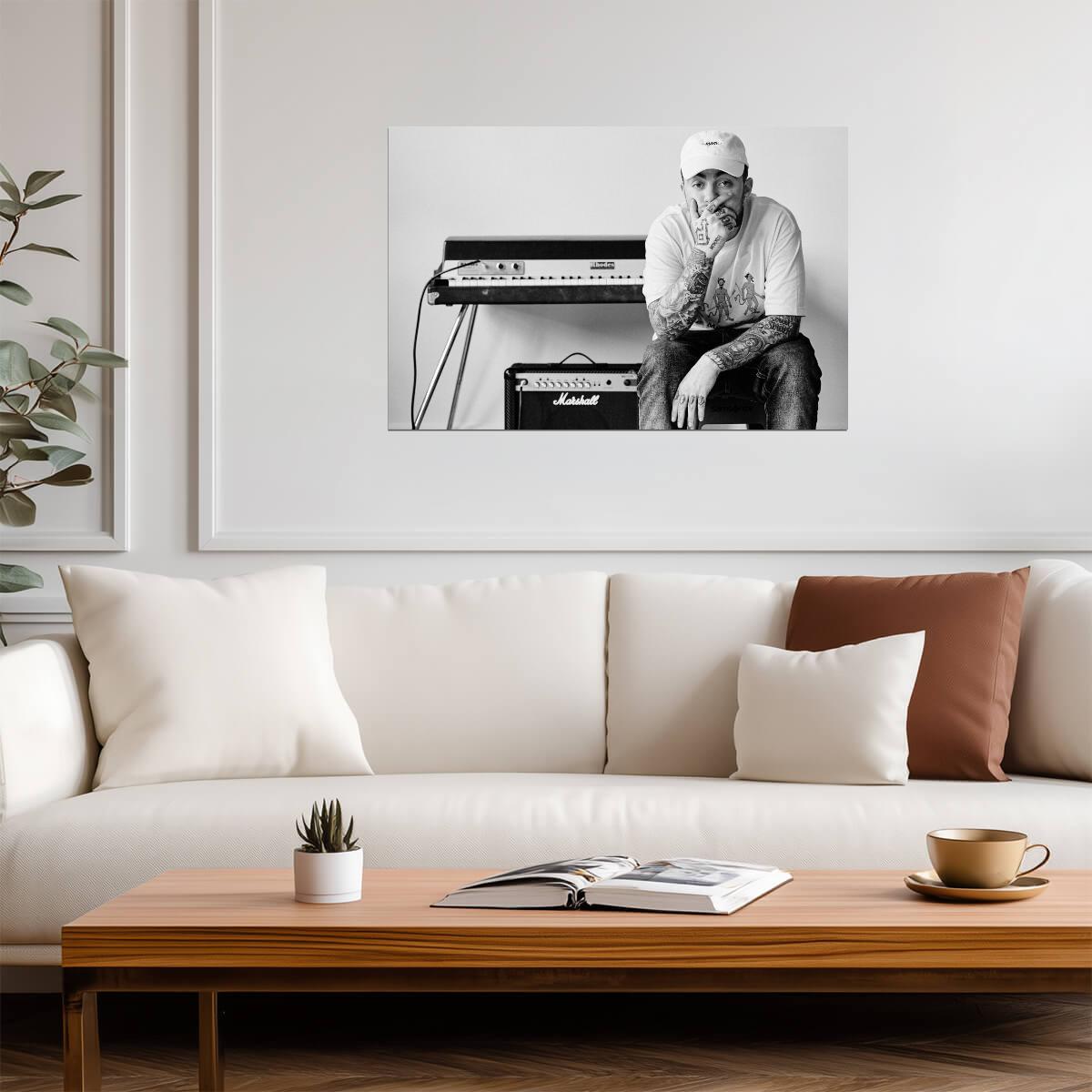 Mac Miller Poster | Rapper Wall Art - Music Poster